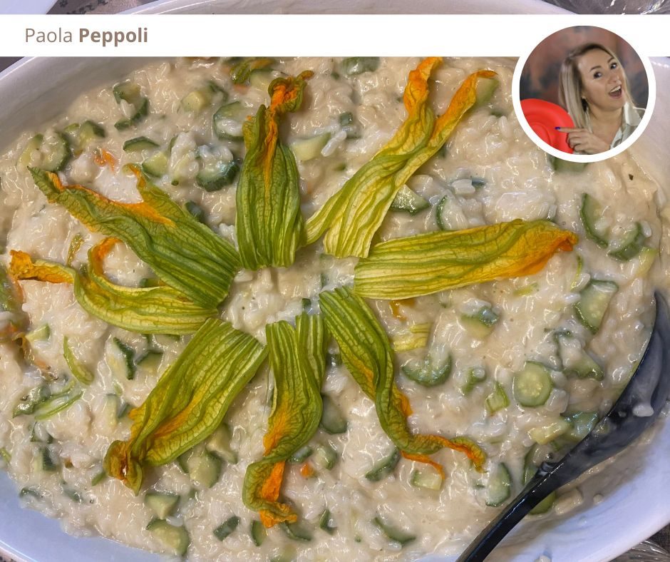 Risotto con zucchine e formaggio spalmabile Paola Peppoli